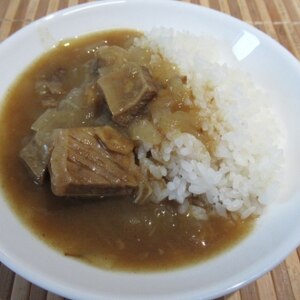 圧力鍋で☆玉葱たっぷり牛筋カレー